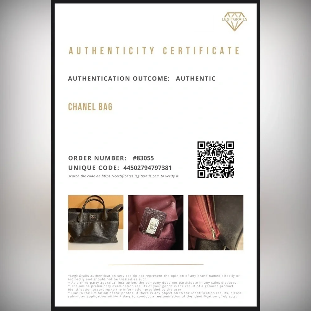 Chanel Black Caviar Leather Top Handle Executive Cerf Tote Bag - Picture 17 of 17